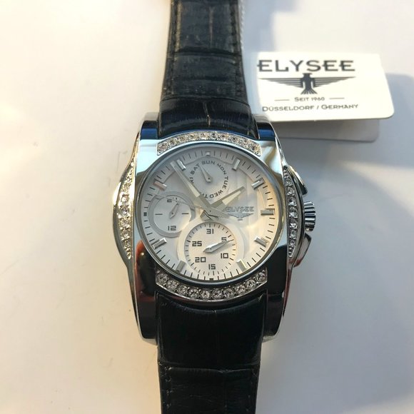 Elysee ladies German made quartz watch with crystal bezel - Picture 1 of 1